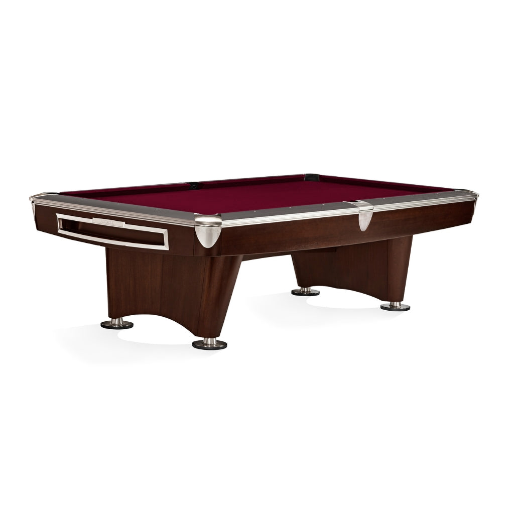 Brunswick Gold Crown VI 9' Pool Table in Merlot - Game Room Spot