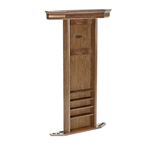 Brunswick Heritage Wall Cue Rack Rustic Dark Brown - Game Room Spot