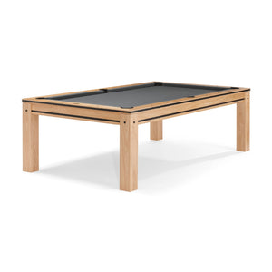 Brunswick Hickory Pool Table in Metal Grey - Game Room Spot