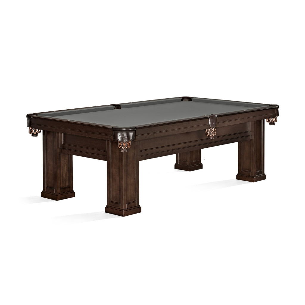 Brunswick Oakland Pool Table in Gun Metal Grey - Game Room Spot