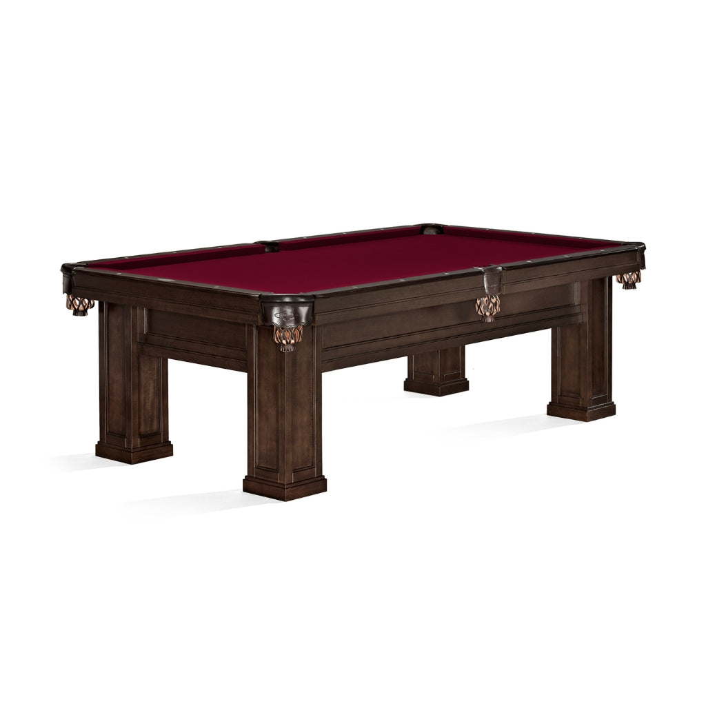 Brunswick Oakland Pool Table in Merlot - Game Room Spot