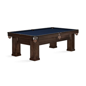 Brunswick Oakland Pool Table in Midnight Blue - Game Room Spot