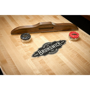 Brunswick Parsons Shuffleboard Table detail - Game Room Spot
