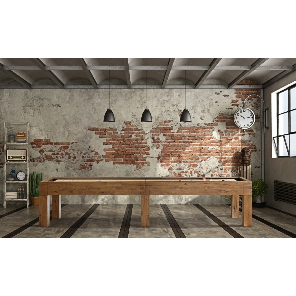 Brunswick Parsons Shuffleboard Table display - Game Room Spot