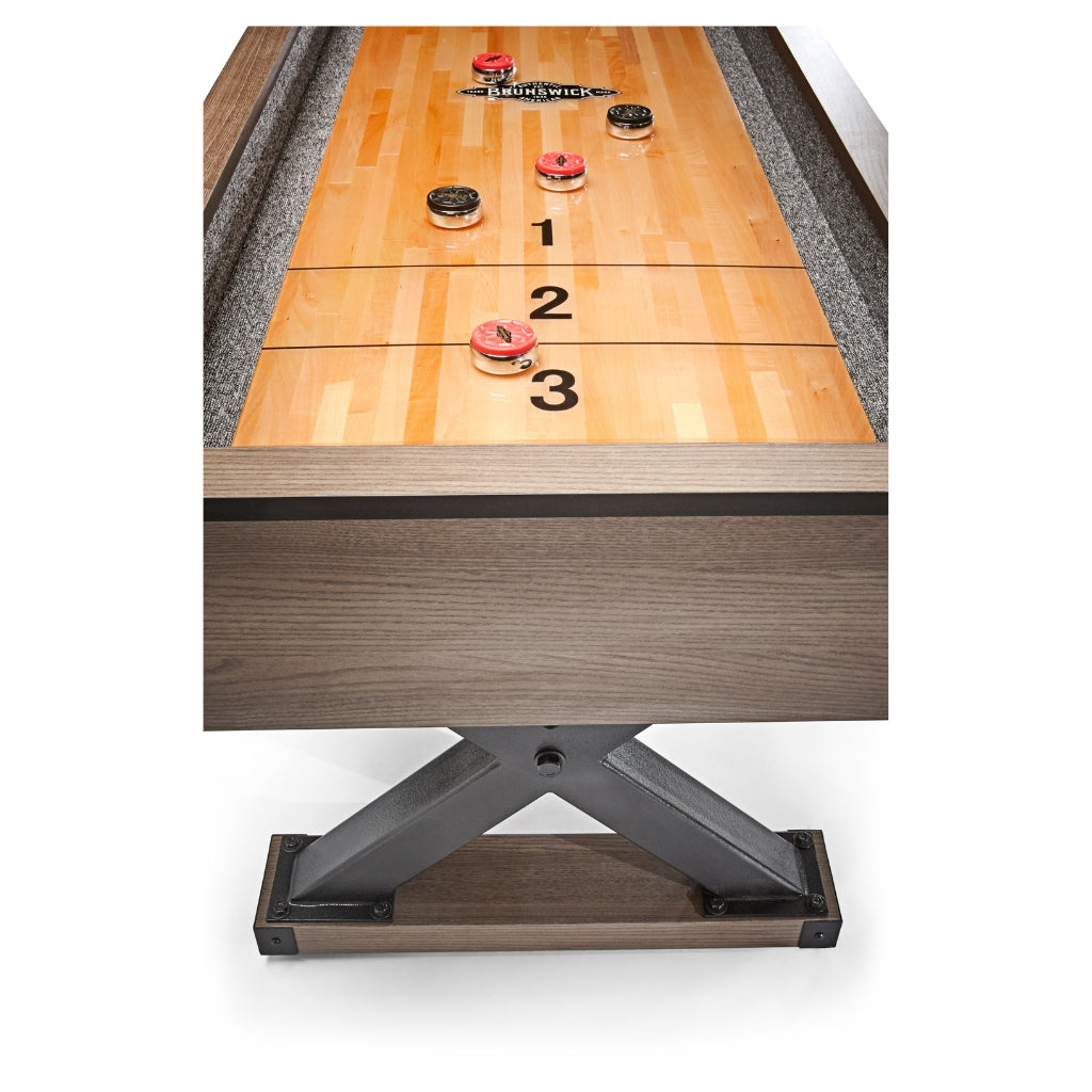 Brunswick Premier 12' Shuffleboard Table side - Game Room Spot
