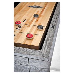 Brunswick Sanibel 14' Shuffleboard Table corner - Game Room Spot
