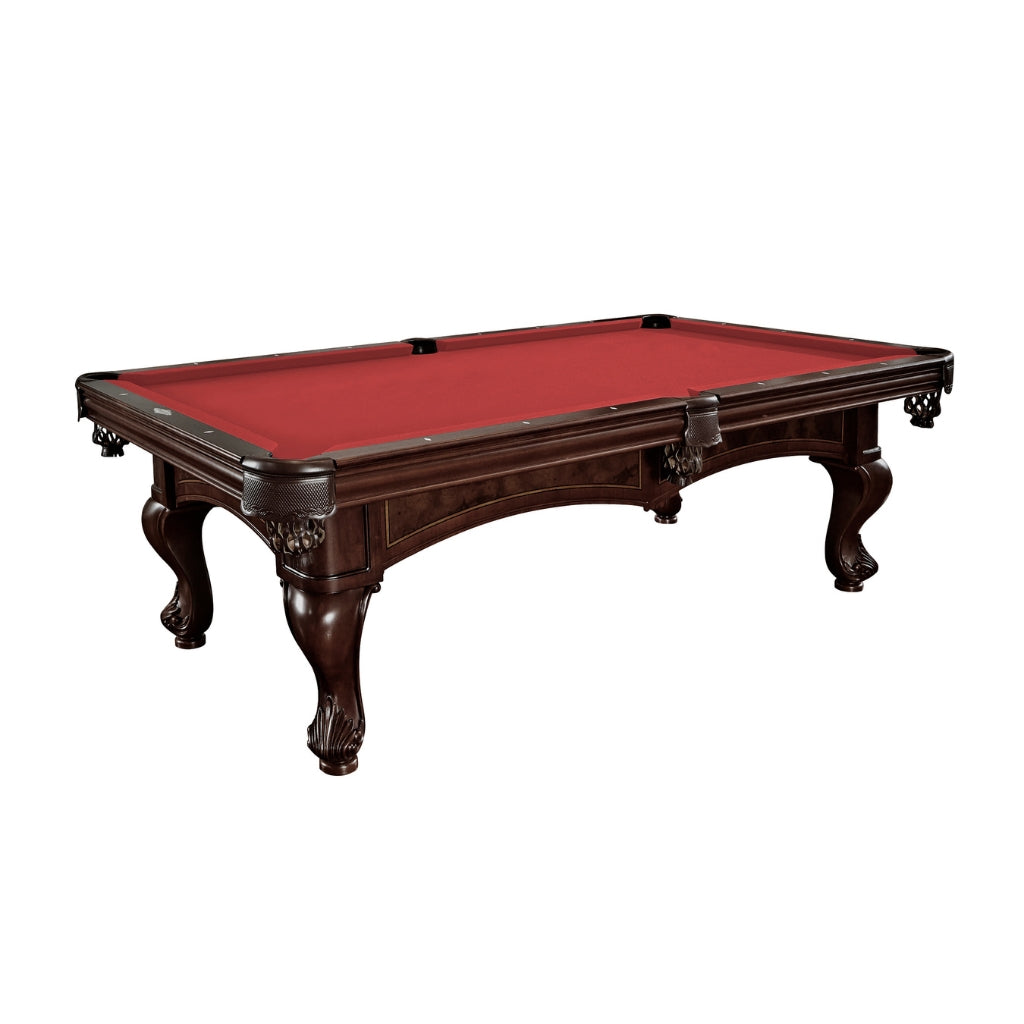 Brunswick Santini Pool Table in Cardinal Red - Game Room Spot