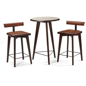 Brunswick Sao Bento Pub Table Set in Espresso - Game Room Spot