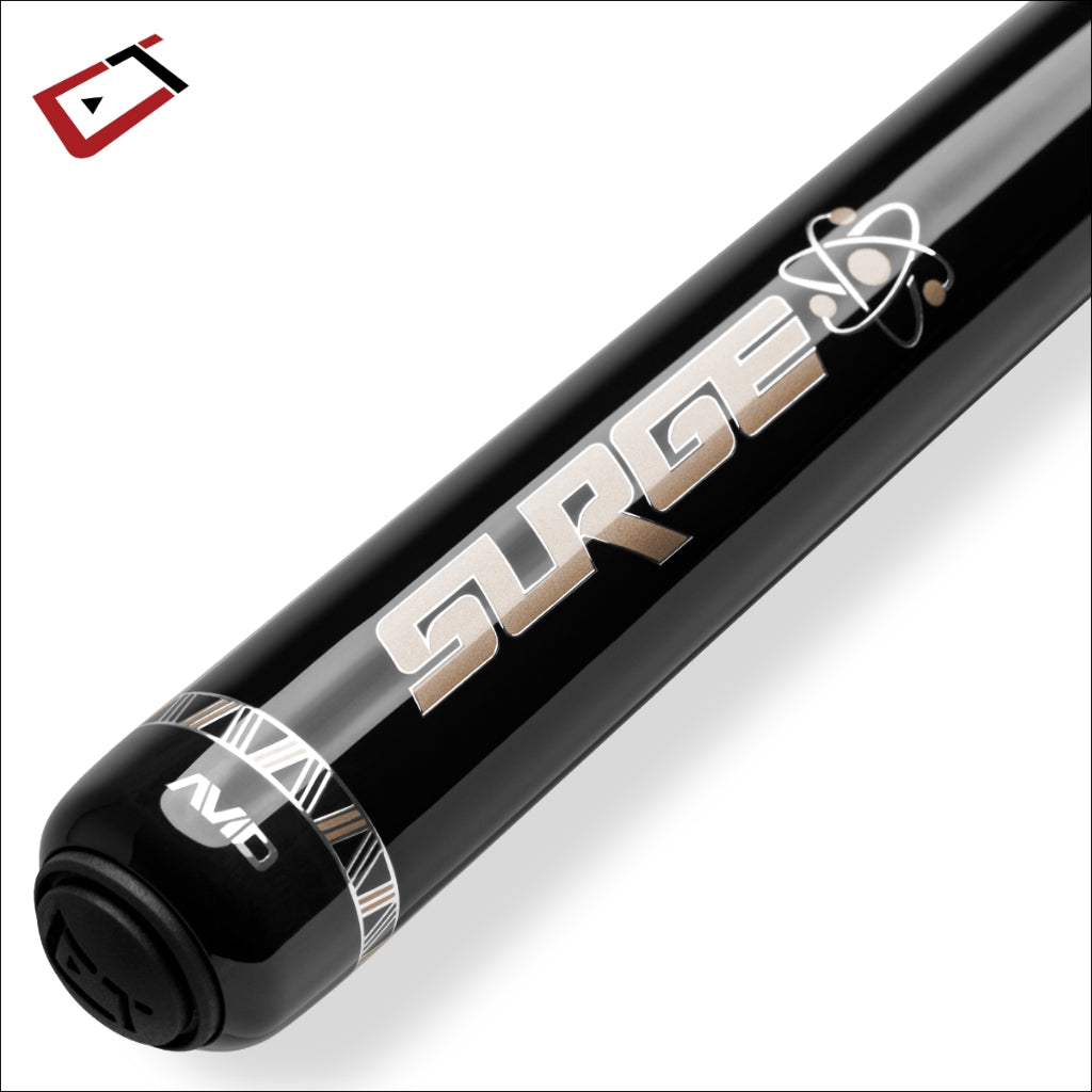 Cuetec AVID Surge Jump Cue Black/Gold Logo - Game Room Spot
