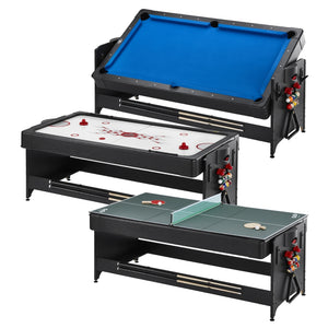 Fat Cat Original 3-in-1 Pockey Multi-Game Table in Blue - Game Room Spot