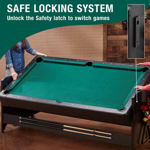 Fat Cat Original 3-in-1 Pockey Multi-Game Table Locks - Game Room Spot