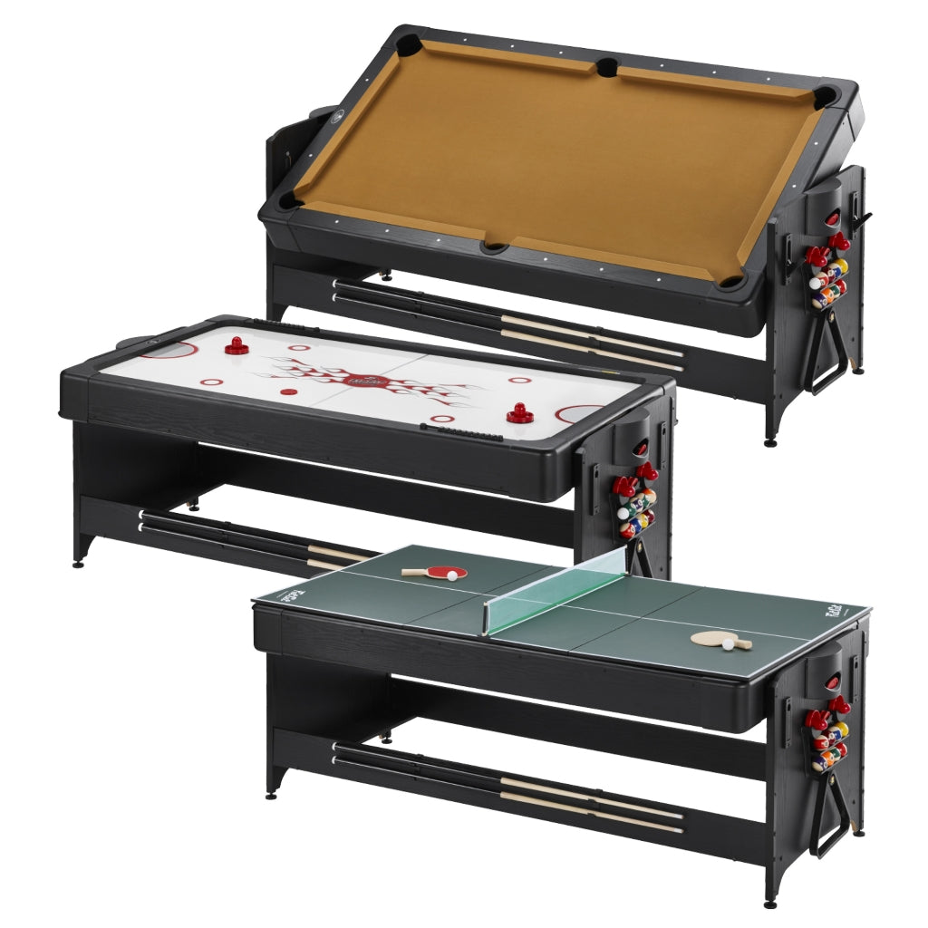 Fat Cat Original 3-in-1 Pockey Multi-Game Table in Tan - Game Room Spot