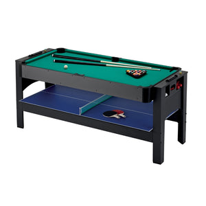 Fat Cat Original 3-in-1 6' Flip Multi-Game Table Billiards - Game Room Spot