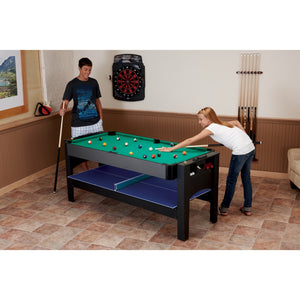 Fat Cat Original 3-in-1 6' Flip Multi-Game Table Real - Game Room Spot