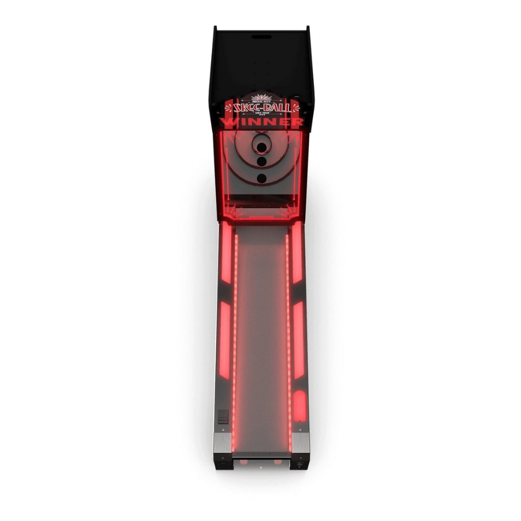 Skee-Ball Home Arcade Glow Alley Top View - Game Room Spot