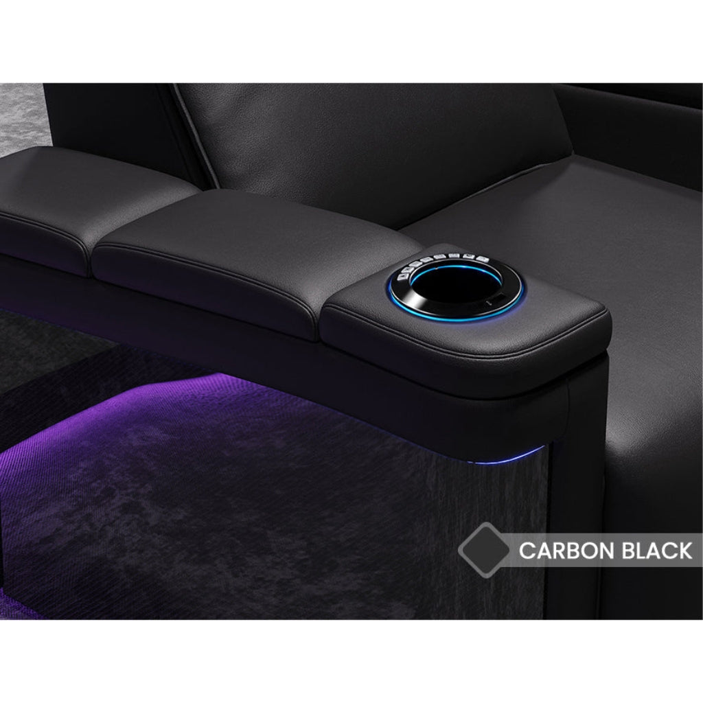 Valencia Monza Carbon Fiber Home Theater Seating Armrest - Game Room Spot