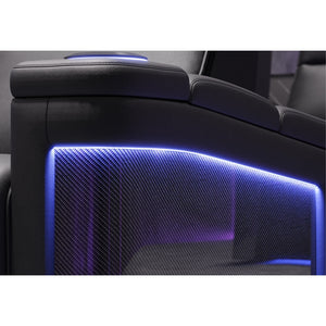 Valencia Monza Carbon Fiber Home Theater Seating Side Panel - Game Room Spot