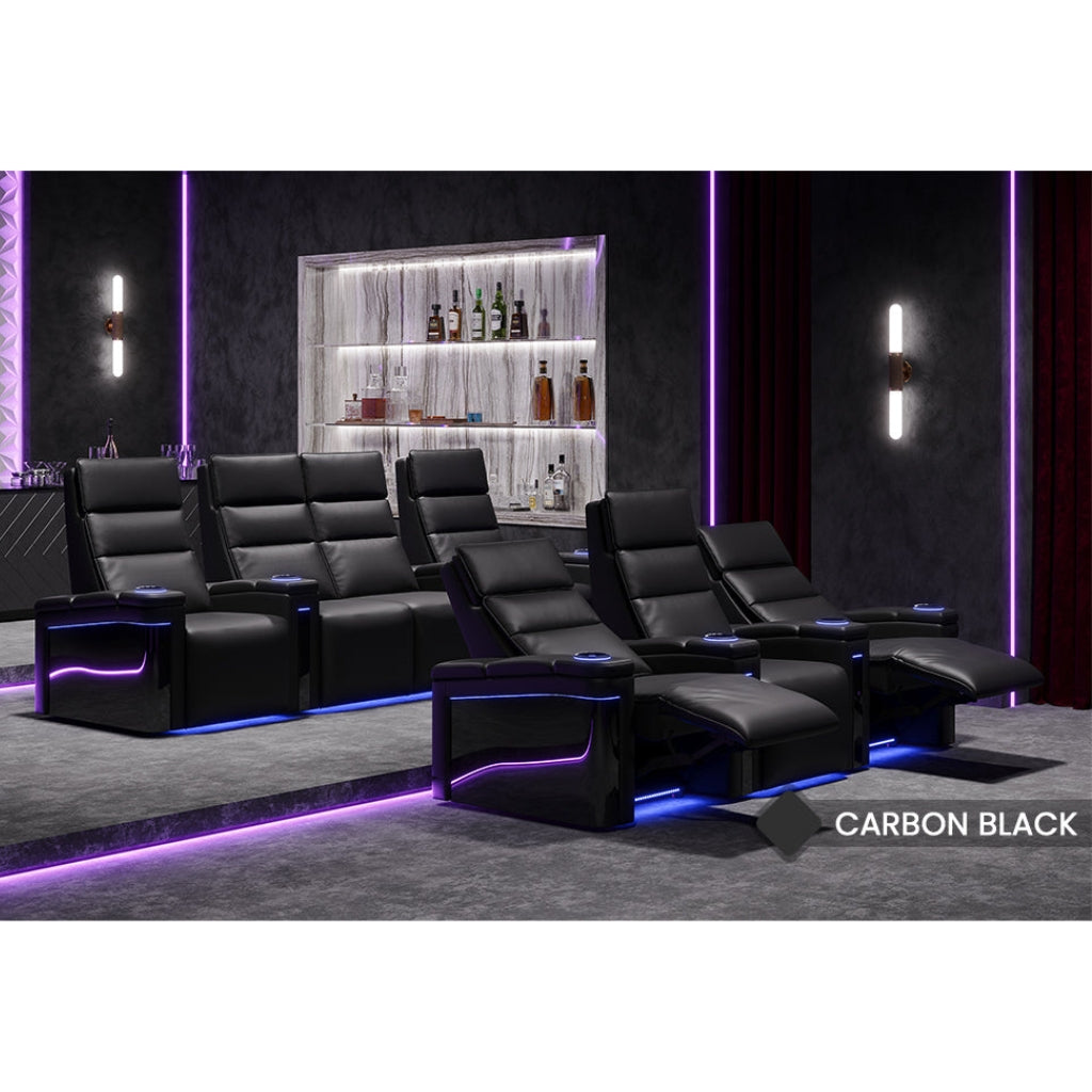 Valencia Monza Carbon Fiber Home Theater Seating Display - Game Room Spot