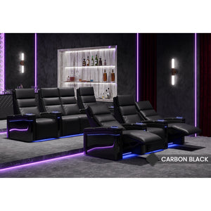 Valencia Monza Carbon Fiber Home Theater Seating Display - Game Room Spot