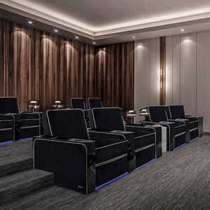 Valencia Naples Elegance Home Theater Seating Display - Game Room Spot
