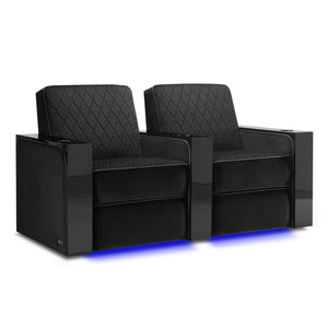 Valencia Naples Prestige Home Theater Seating Row of 2 - Game Room Spot