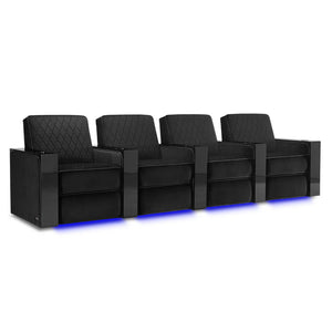 Valencia Naples Prestige Home Theater Seating Row of 4 - Game Room Spot