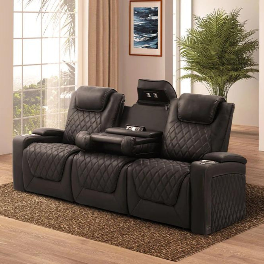 Valencia Oslo Luxury Console Edition Home Theater Seating Display - Game Room Spot