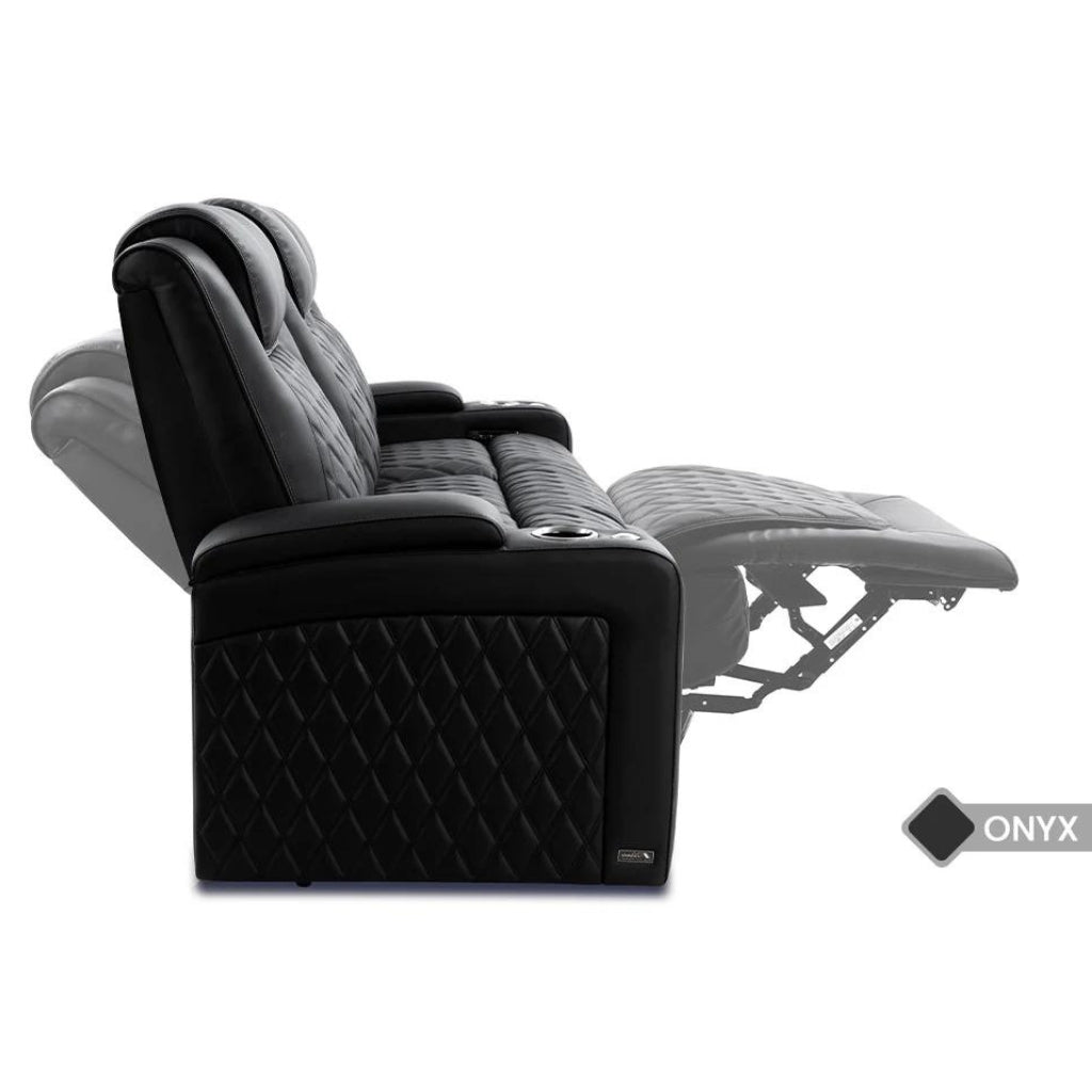 Valencia Oslo Luxury Console Edition Home Theater Seating Recline - Game Room Spot
