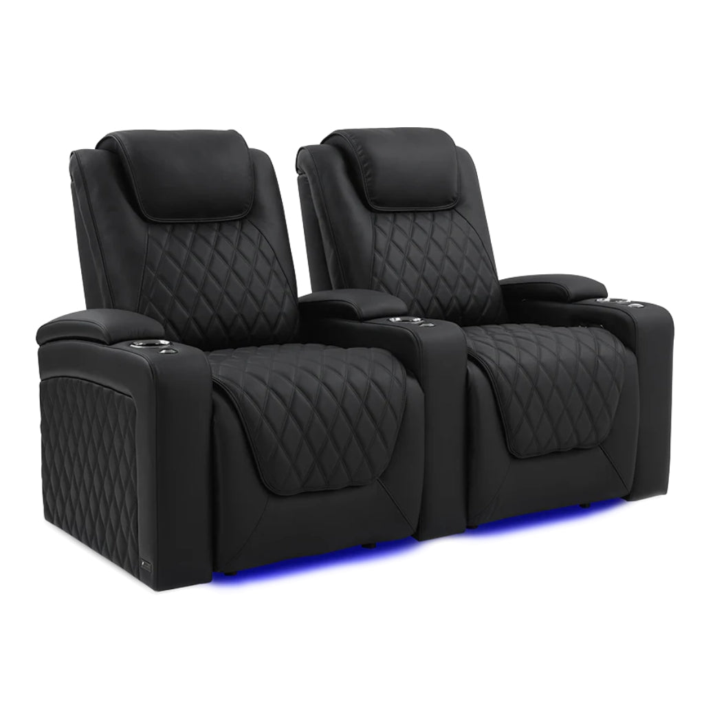 Valencia Oslo Luxury Home Theater Seating Row of 2 - Game Room Spot