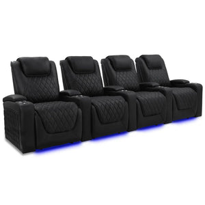 Valencia Oslo Luxury Home Theater Seating Row of 4 - Game Room Spot