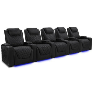 Valencia Oslo Luxury Home Theater Seating Row of 5 - Game Room Spot