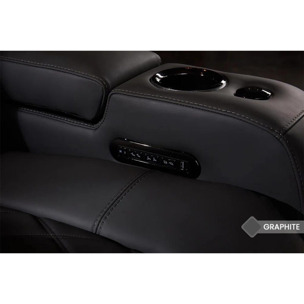 Valencia Tuscany Luxury Console Edition Home Theater Seating Armrest - Game Room Spot