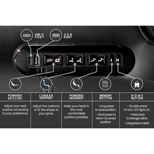 Valencia Tuscany Luxury Console Edition Home Theater Seating Controls - Game Room Spot