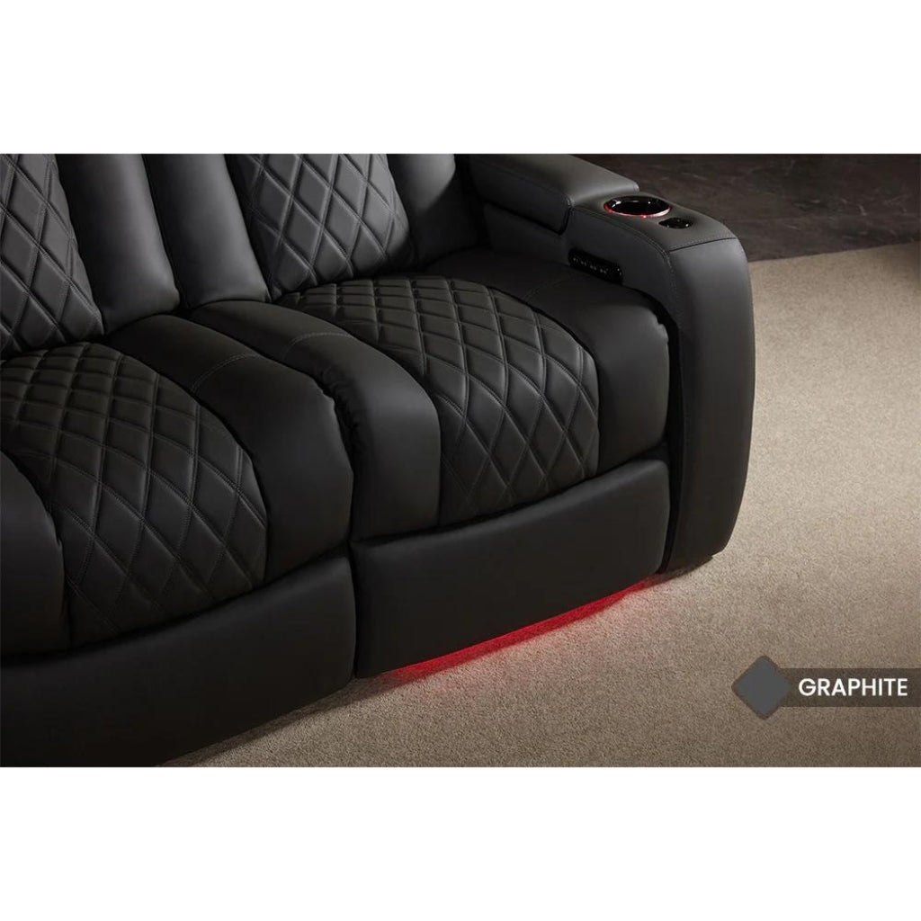Valencia Tuscany Luxury Console Edition Home Theater Seating LED Lighting - Game Room Spot