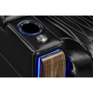 Valencia Tuscany Executive Heat & Massage Home Theater Seating Cup Holder - Game Room Spot