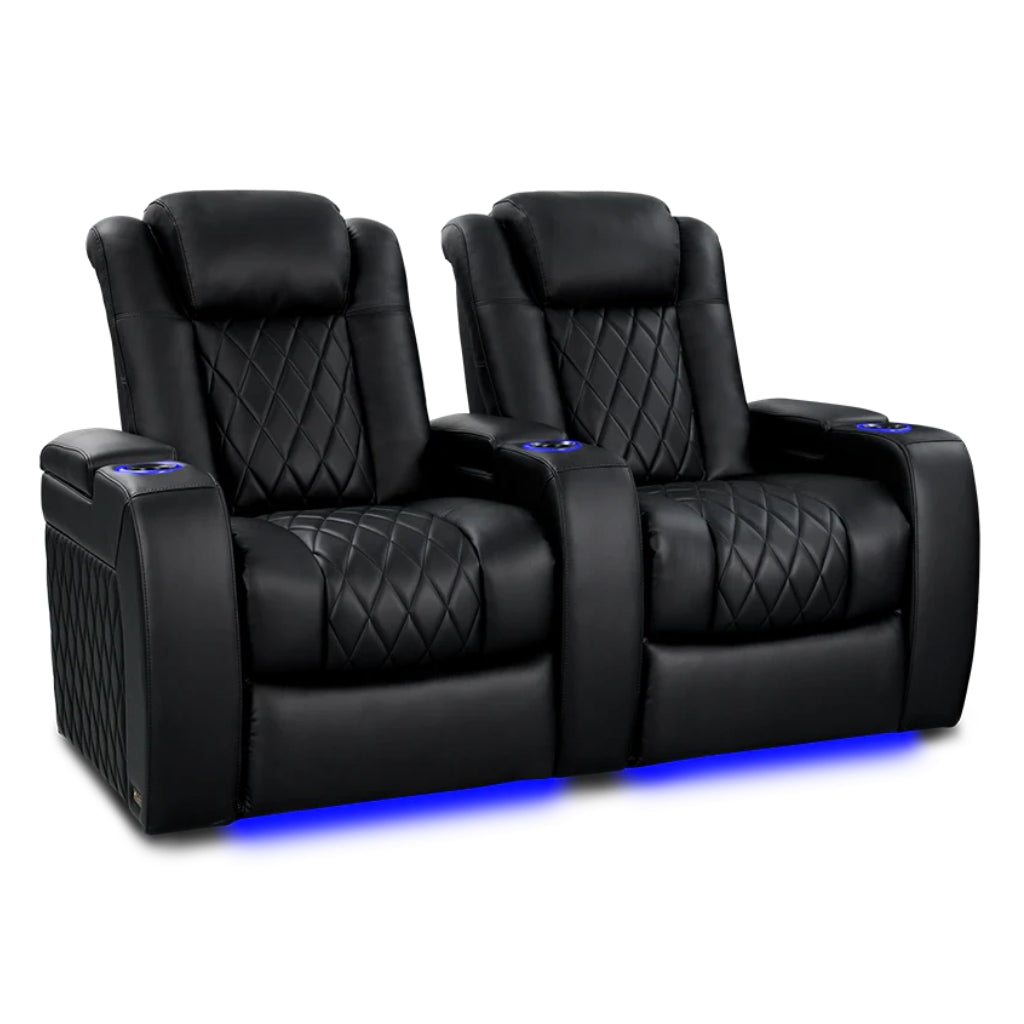 Valencia Tuscany Heat & Massage Home Theater Seating Row of 2 - Game Room Spot