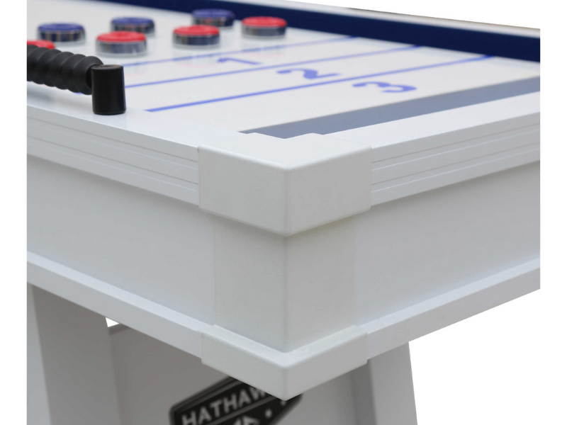 Hathaway Crestline 12 Foot Outdoor Shuffleboard Table's Corner