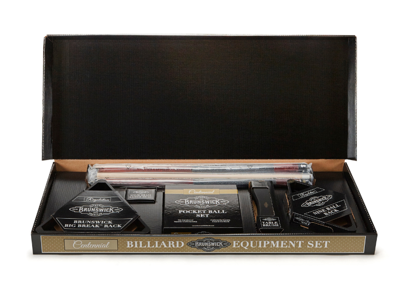 Brunswick Billiards Loft 8 Foot Pool Table's FREE Centennial Play Pack