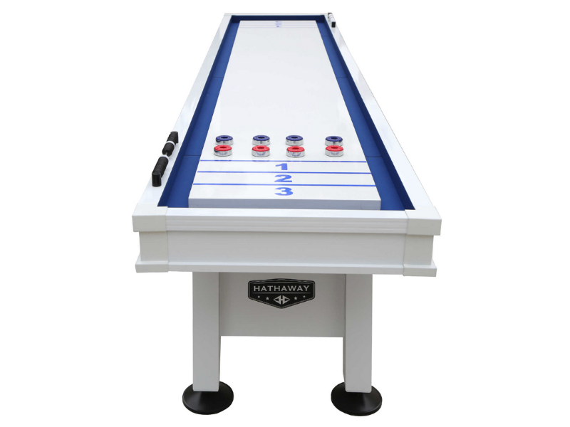 Hathaway Crestline 12 Foot Outdoor Shuffleboard Table' Side View