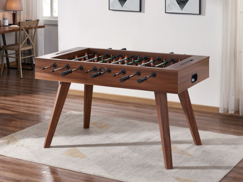 HB Home Mid-Century Modern Foosball Table on Display