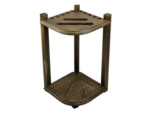 Imperial Double Thick Corner Cue Rack in Desert Chestnut