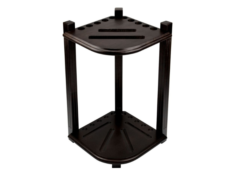 Imperial Double Thick Corner Cue Rack in Espresso