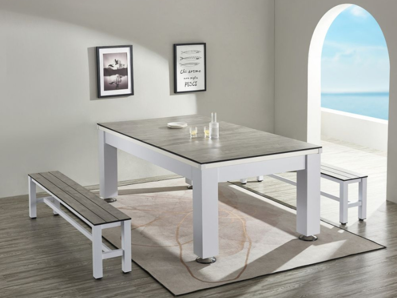 Imperial Esterno 7' Outdoor Pool Table with Dining Top