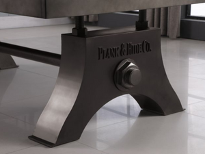Plank & Hide Jaxx 8 Foot Pool Table's Leg View
