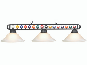 RAM Game Room 55" MB/White Billiard Ball Fixture