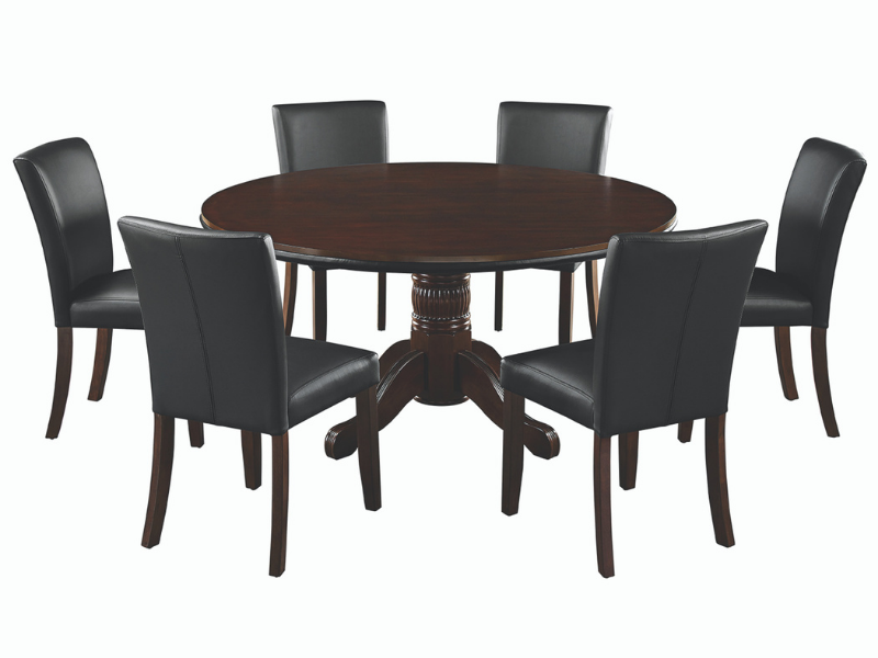 RAM Game Room 60" 2 in 1 Game Table with 6 Game/Dining Chairs