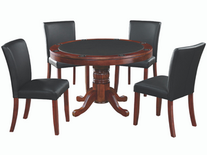 RAM Game Room 48" Game Table Set with 4 Game/Dining Chairs