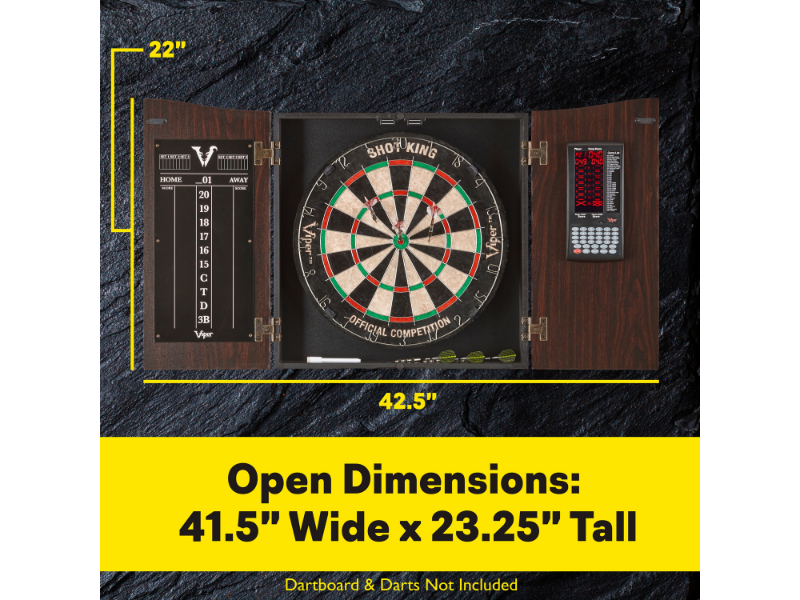Viper Vault Deluxe Dartboard Cabinet with Pro Score