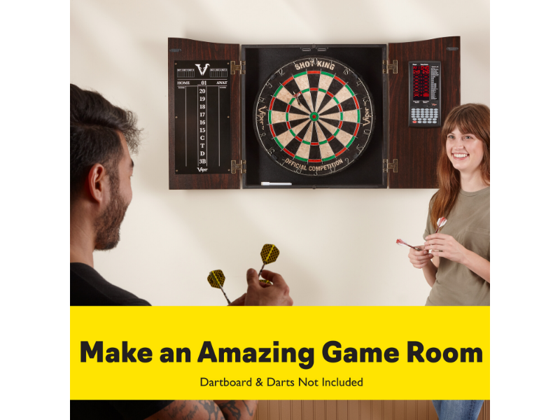 Viper Vault Deluxe Dartboard Cabinet with Pro Score