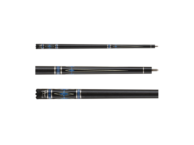 Viper Sinister Black Faux Leather Wrap Billiard/Pool Cue Stick